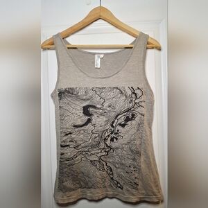 Handmade Whiteout Workshop Jasper Topography Tank Top (M)